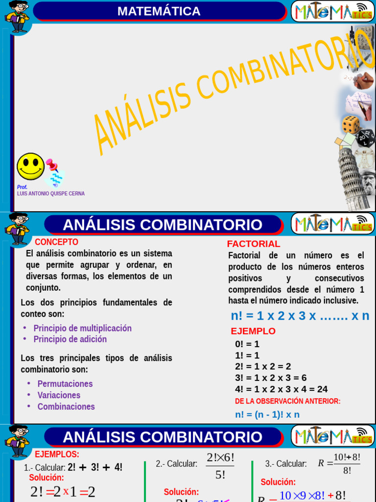 Analisis Combinatorio | PDF | Combinatoria | Permutación