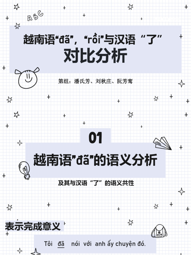 汉越动态助词对比 | PDF