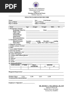 Revised Form 86 Medical Certificate | PDF | Physical Examination | Medicine