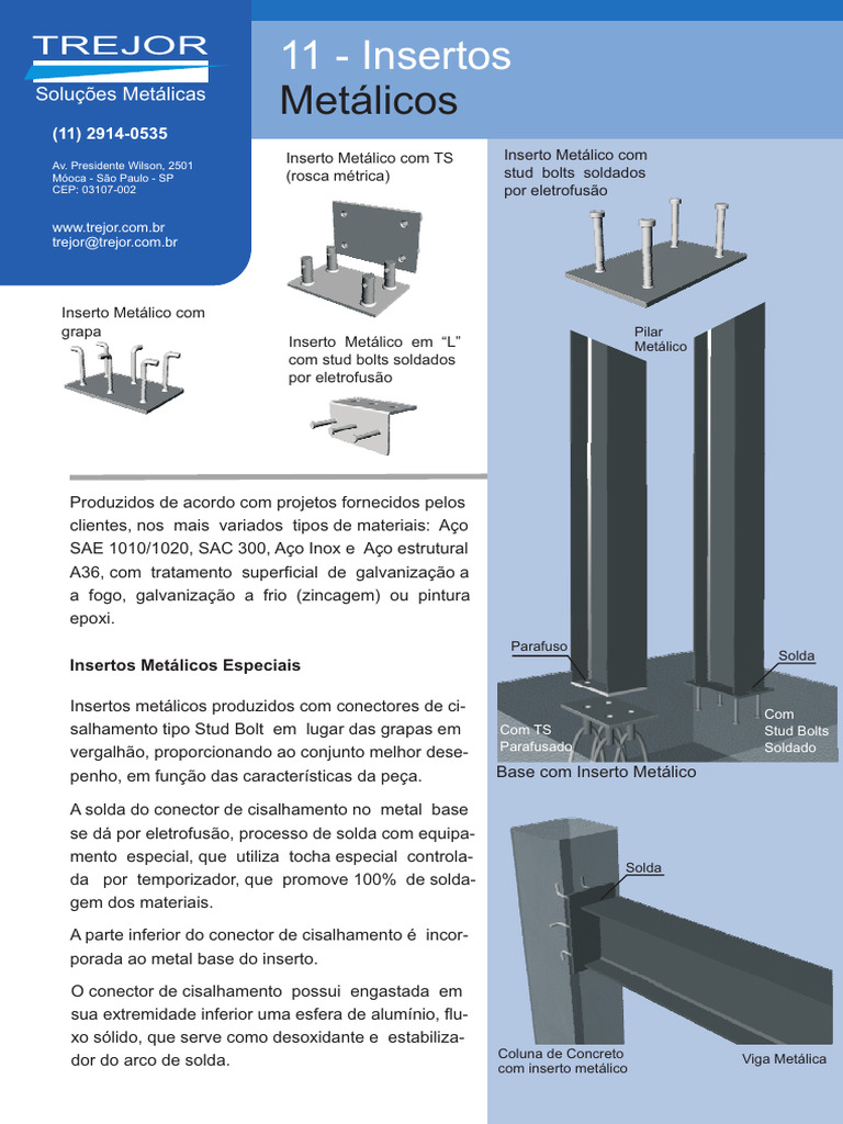 Insertos Metálicos Personalizados SP | PDF