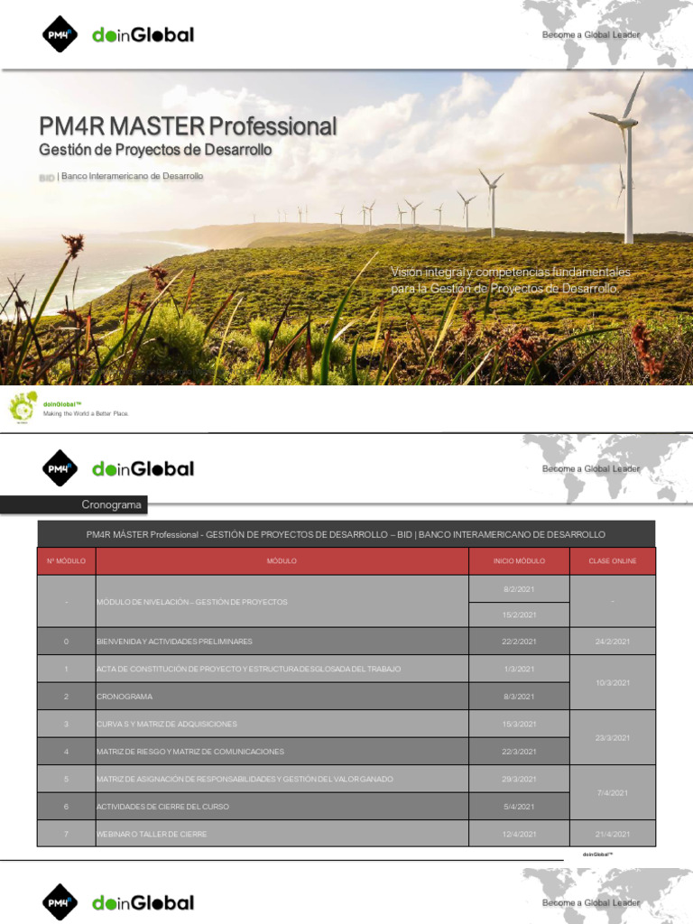 MGPD - Cronograma | PDF | Economias | Business