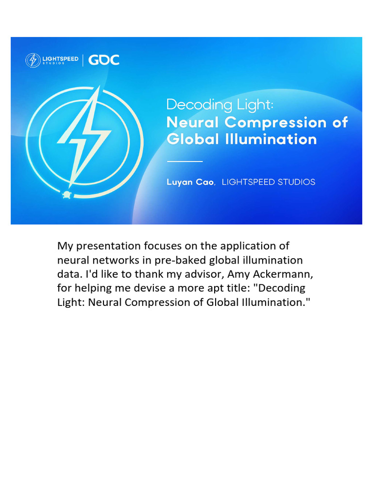 Cao Luyan DecodingLightNeural | PDF | Texture Mapping | Data Compression