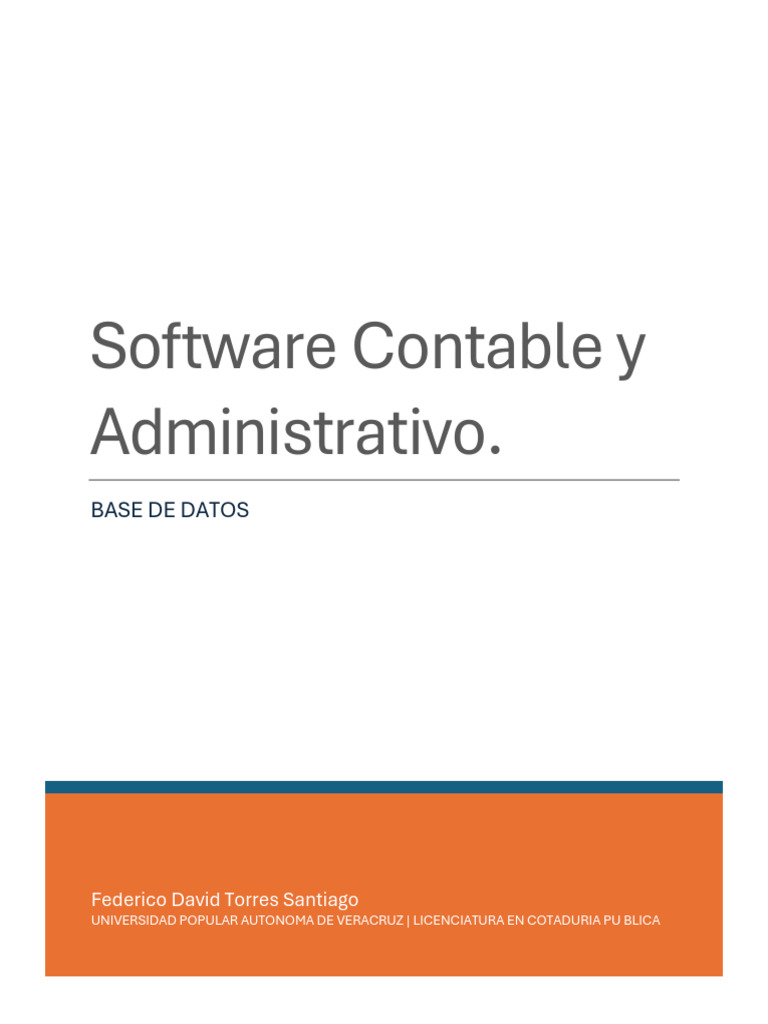 Concepto Software Contable | PDF | Bases de datos | SQL