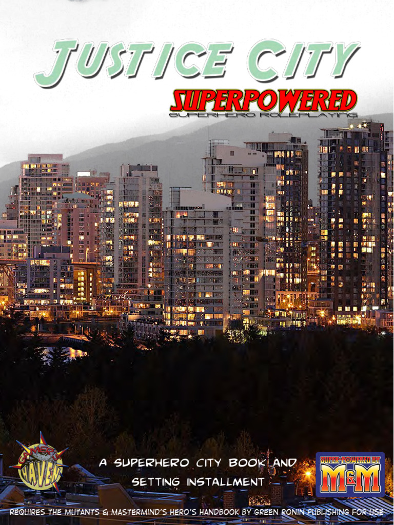 Justice City: A Superhero Setting Guide | PDF | Vancouver