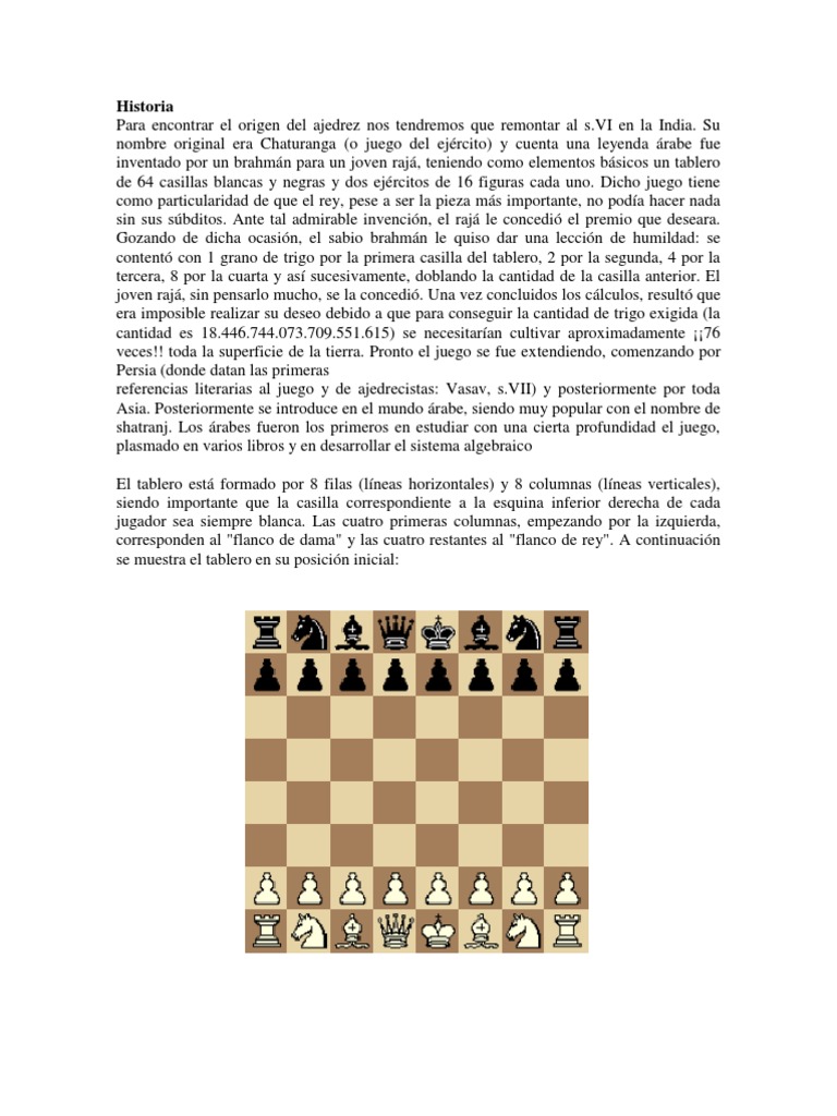 Historia ajedrez