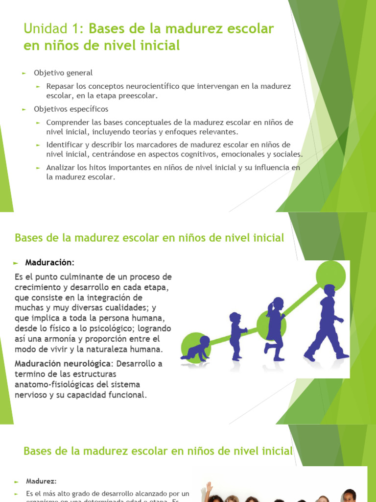 Madurez Escolar en Niños de Nivel Inicial | PDF | Educación de la ...