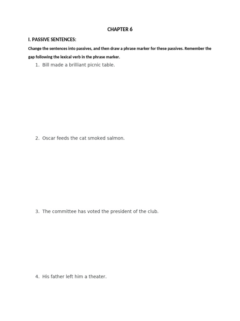 2023 Exercises Chapter 6 | PDF