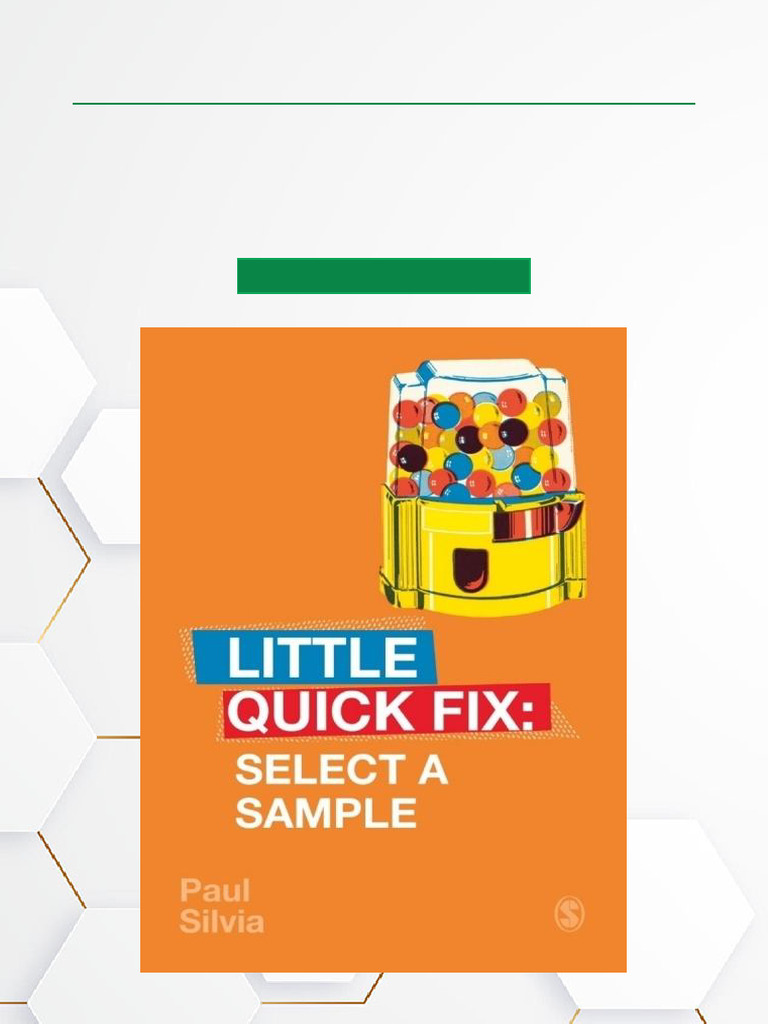 Sample Insights from Little Quick Fix | PDF | Sampling (Statistics ...