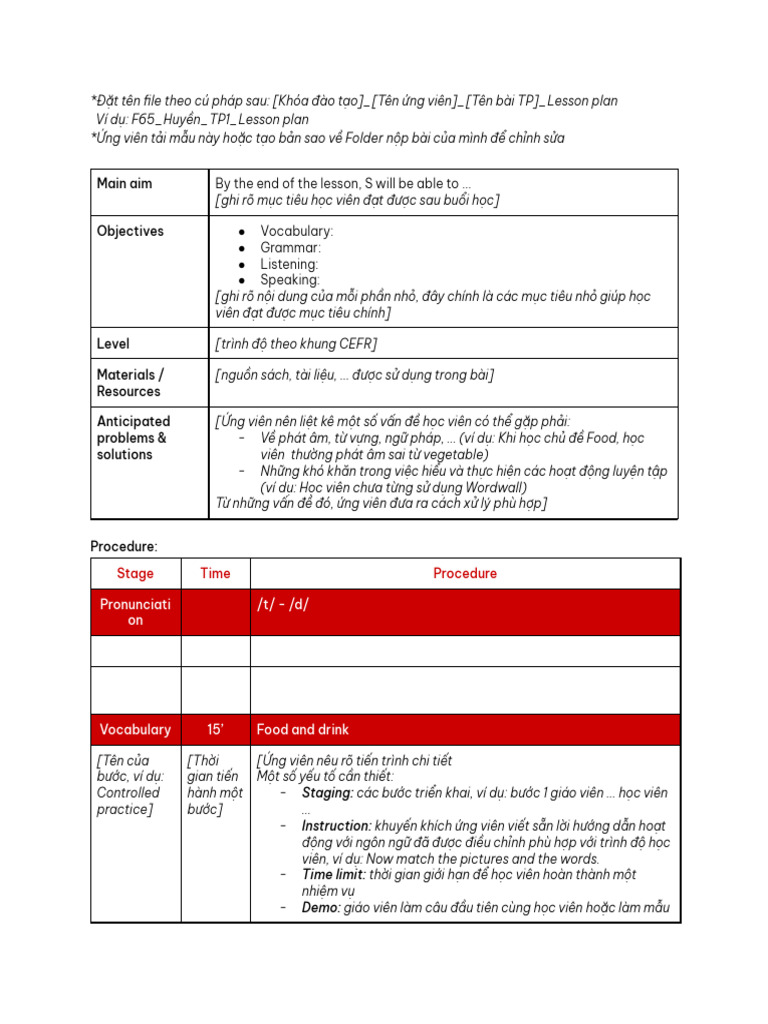 (LMC) TP Lesson Plan Template | PDF