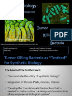 Synthetic Biology: Topics in Health and Therapeutics Tumor Killing