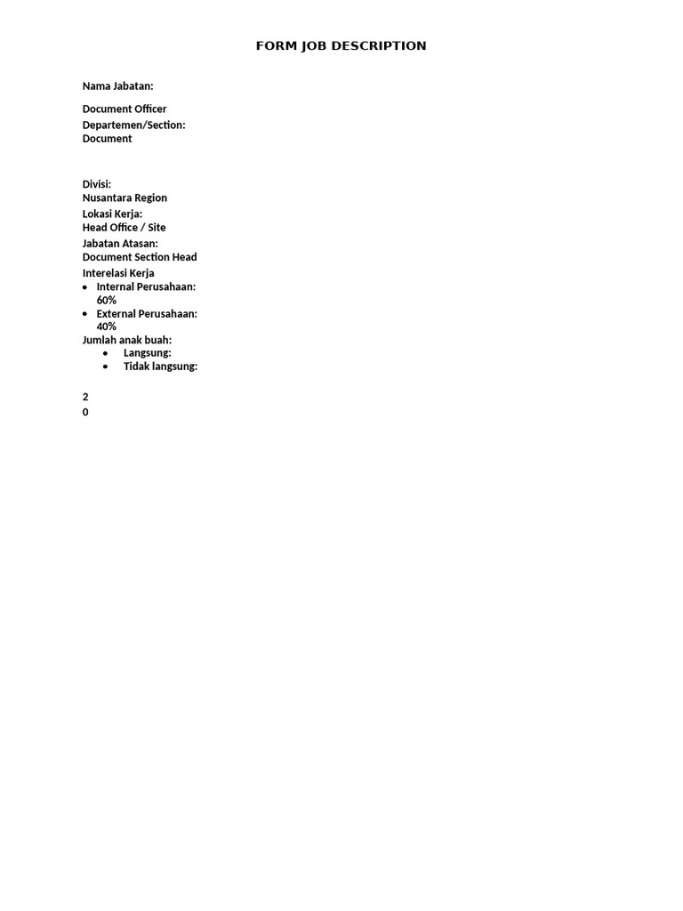 Document Officer Job Description | PDF