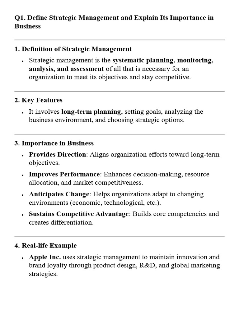 MBA 402 Strategic Management | PDF | Strategic Management | Swot Analysis