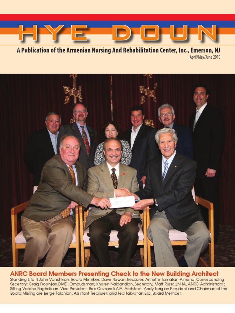 Hye Doun A Publication of The Armenian Nursing and Rehabilitation