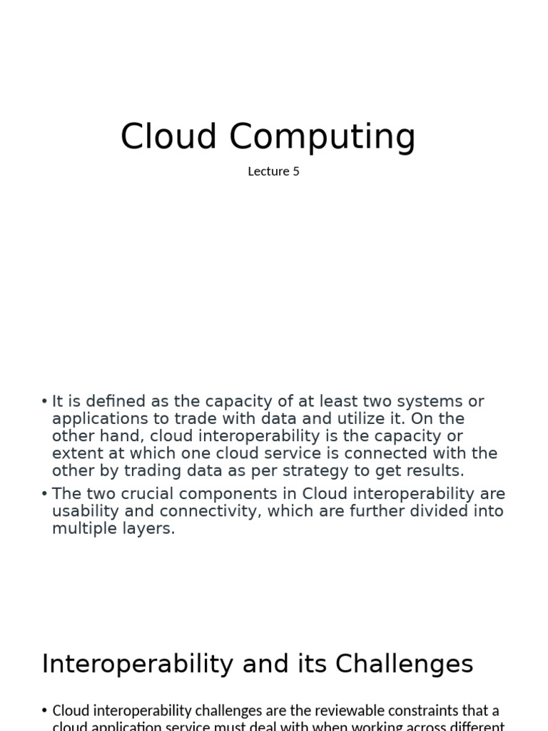 Cloud Interoperability in Healthcare Solutions | PDF | Cloud Computing ...