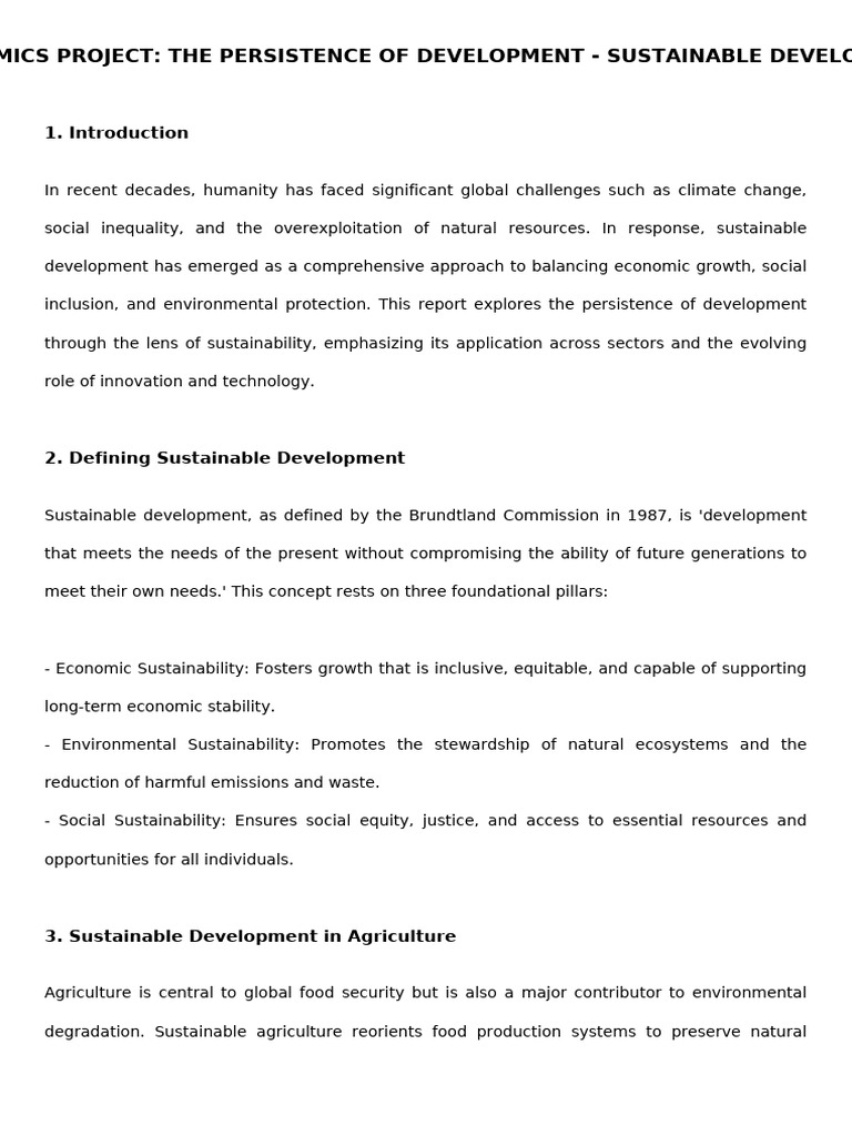 Sustainable Development Strategies Explained | PDF | Sustainability ...