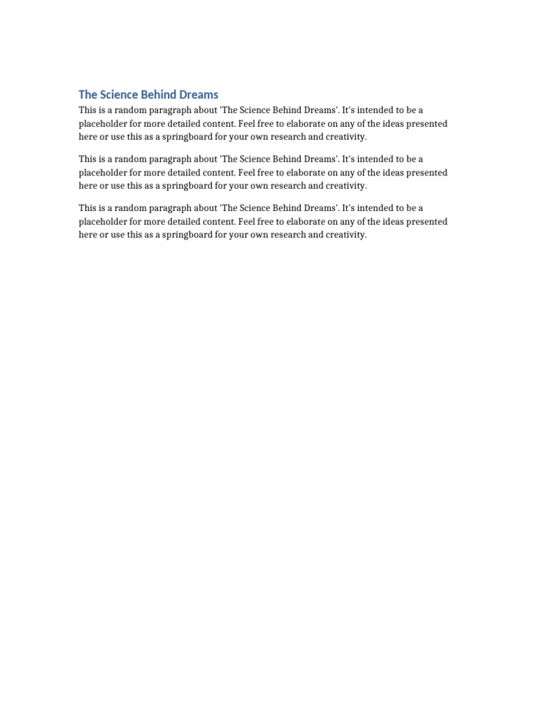 Random Presentation 3 | PDF