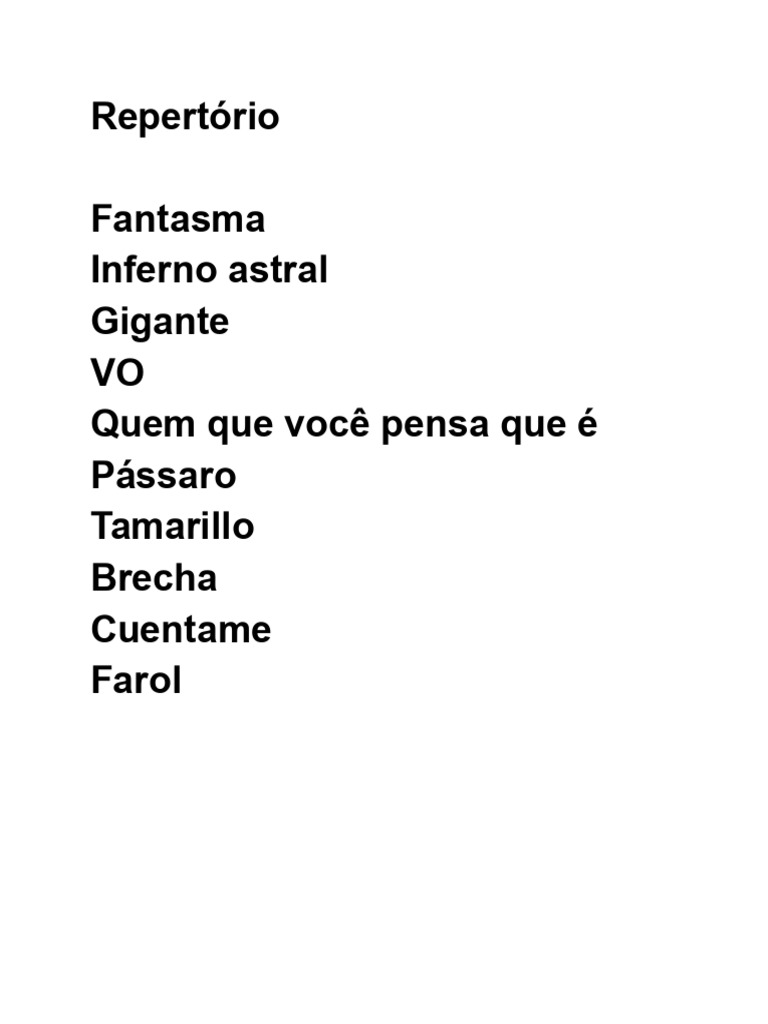 Repert Ó Rio | PDF