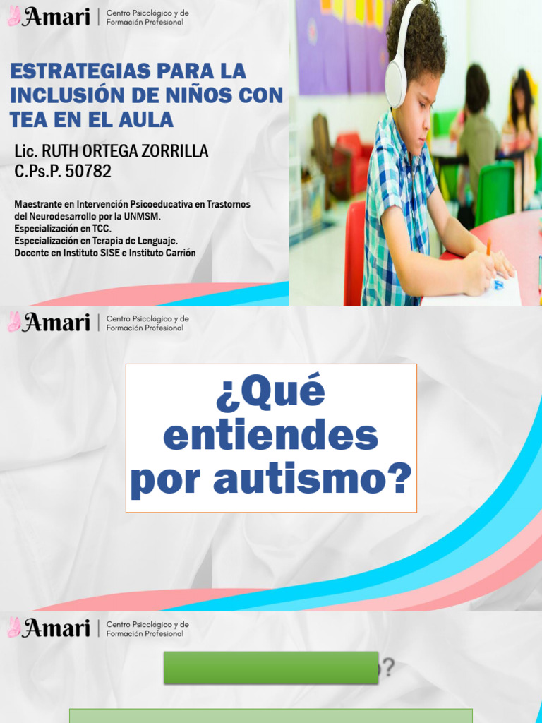 Inclusión Escolar de Niños con TEA | PDF | Autismo | Invalidez