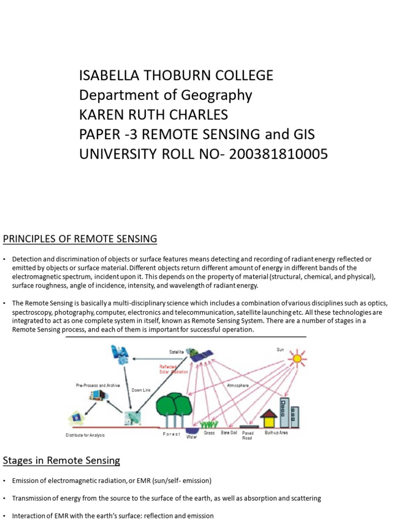 Principles of Remote Sensing Explained | PDF | Electromagnetic ...