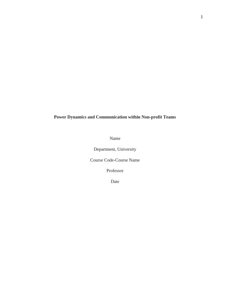 3 Page Order 7539478-Analyze How Power Dynamics and Communication | PDF ...