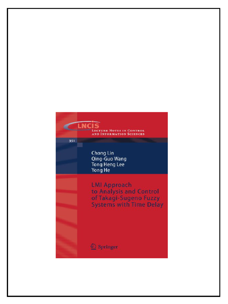 Lmi Approach To Analysis and Control of Takagisugeno Fuzzy Systems With ...