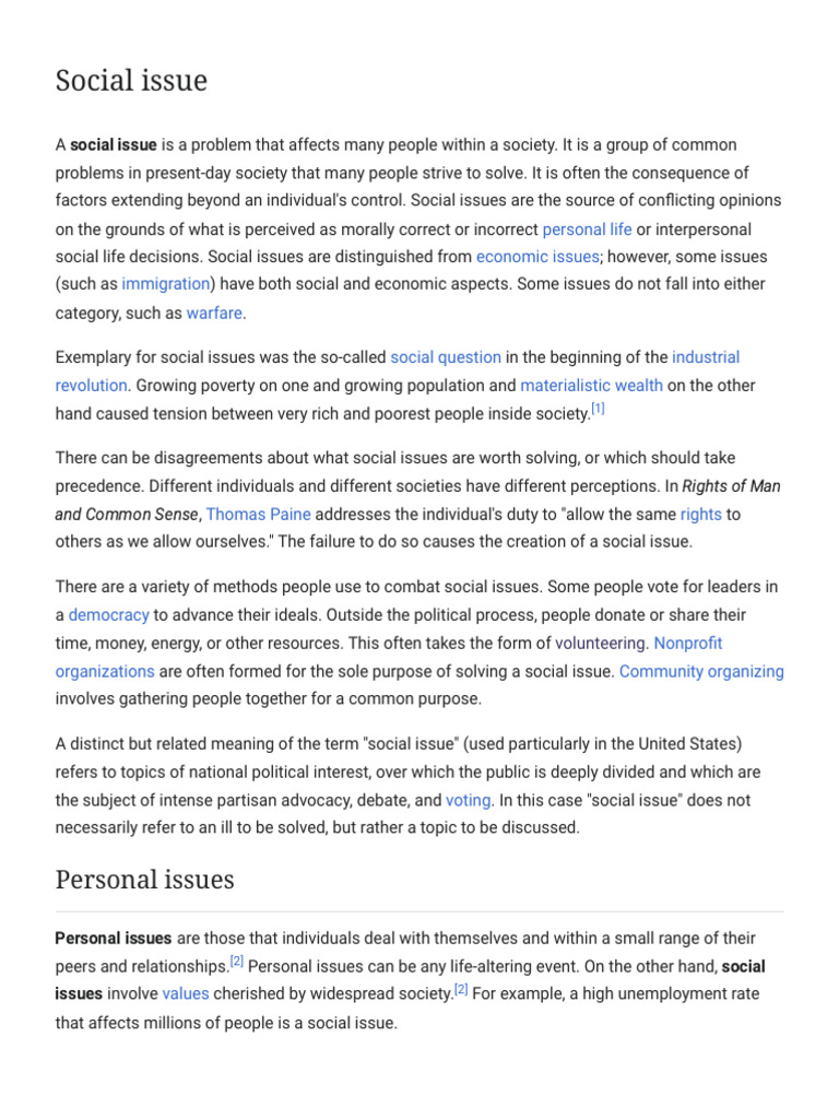 Understanding Social Issues and Their Impact | PDF | Obesity | Social ...
