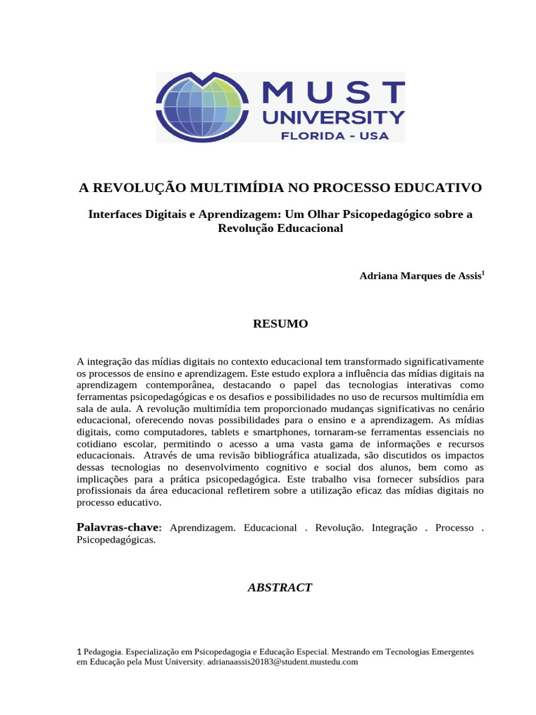 Mídias Digitais na Educação: Desafios e Oportunidades | PDF | Pedagogia ...
