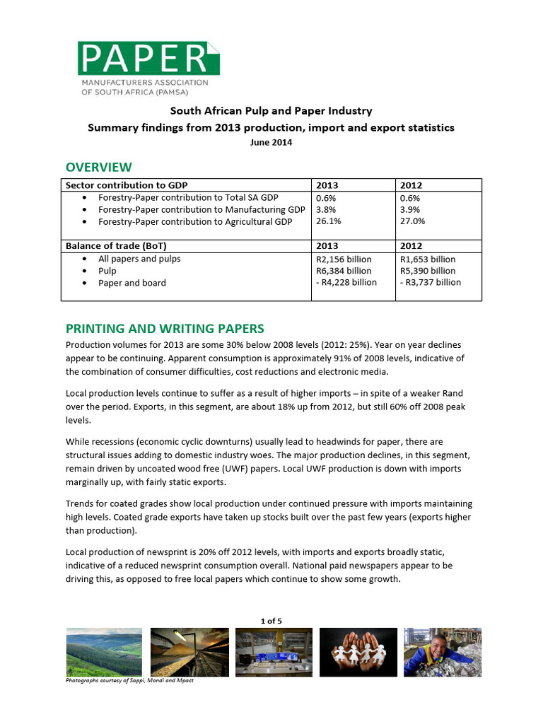 PAMSA 2013 Report Final1 | PDF | Paper | Recession