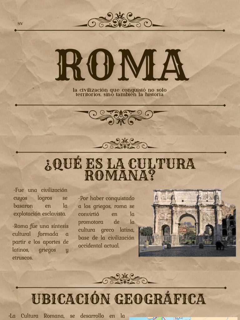 Cultura y Política de la Antigua Roma | PDF | imperio Romano | Roma antigua