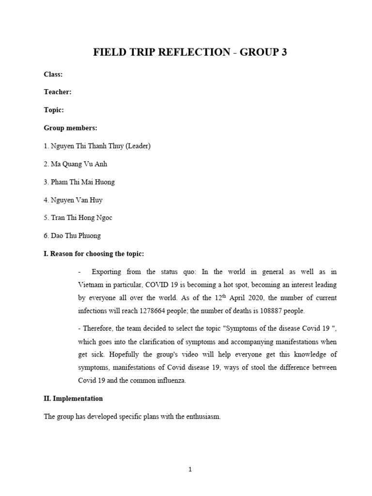 .Trashed 1750002329 Tmpjcjdj8 Tab1 Field Trip Reflection Sample | PDF