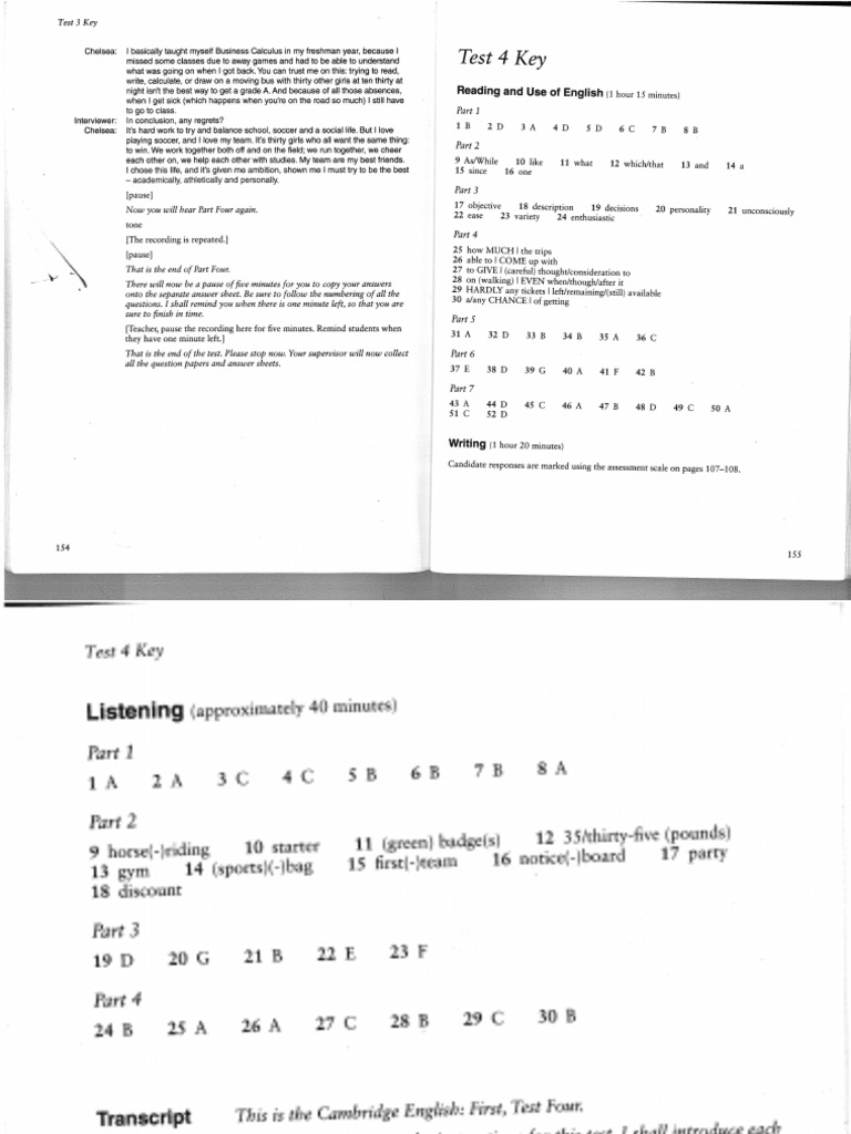 Test4 Key | PDF