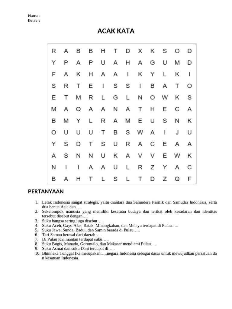 Acak Kata | PDF