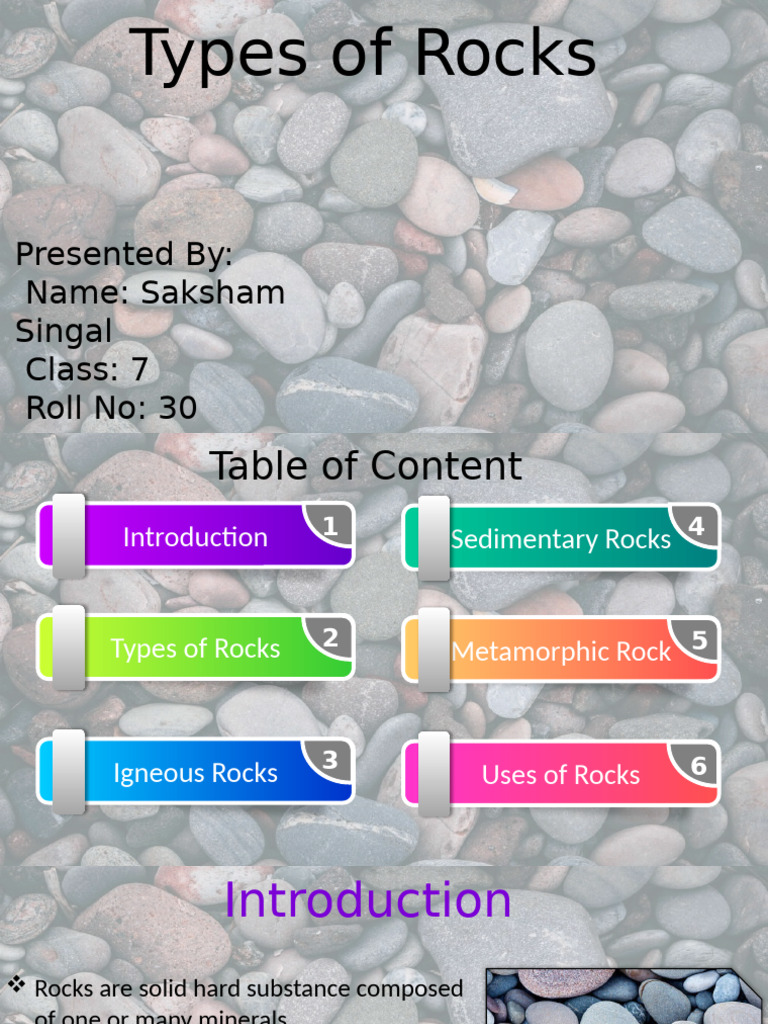 Types and Uses of Rocks Explained | PDF