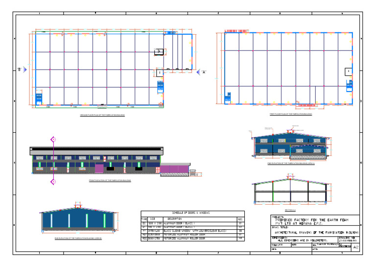 Architectural Drawing of Proposed Fabrication Building | PDF ...