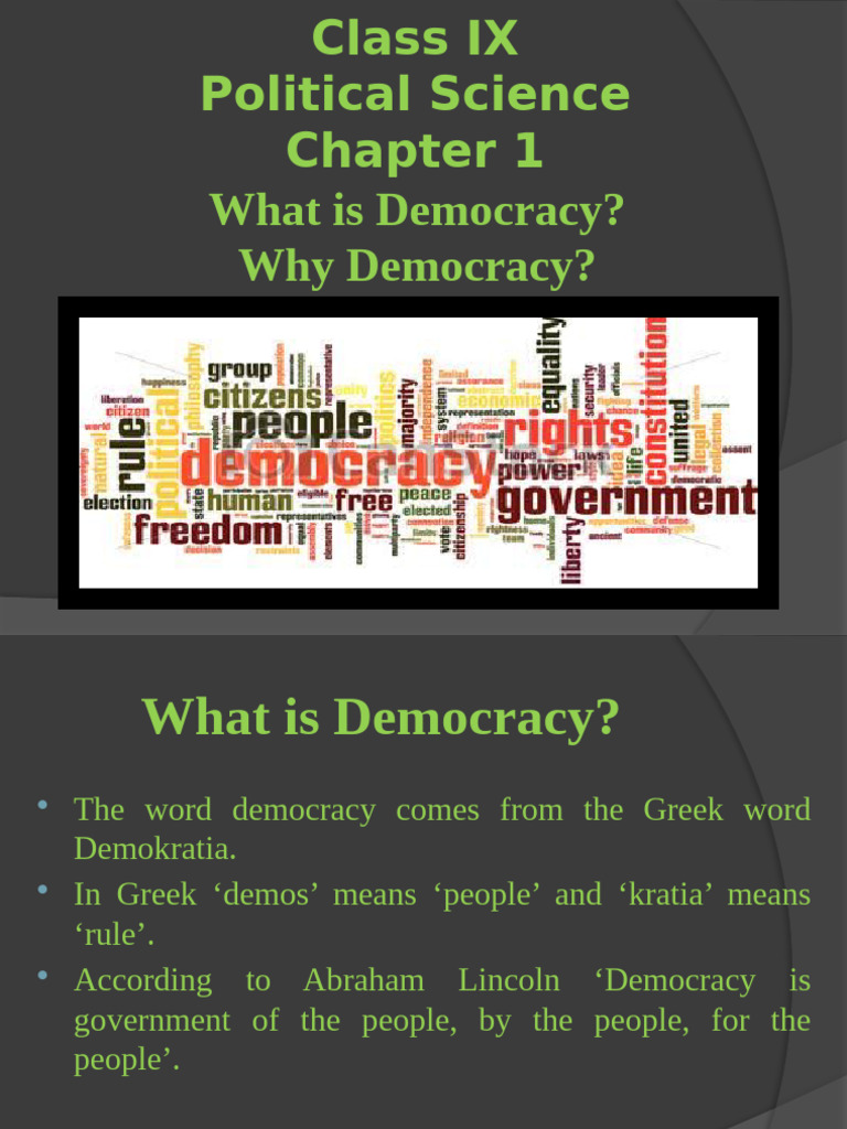 What Is Democracy | PDF | Democracy | Political Ideologies