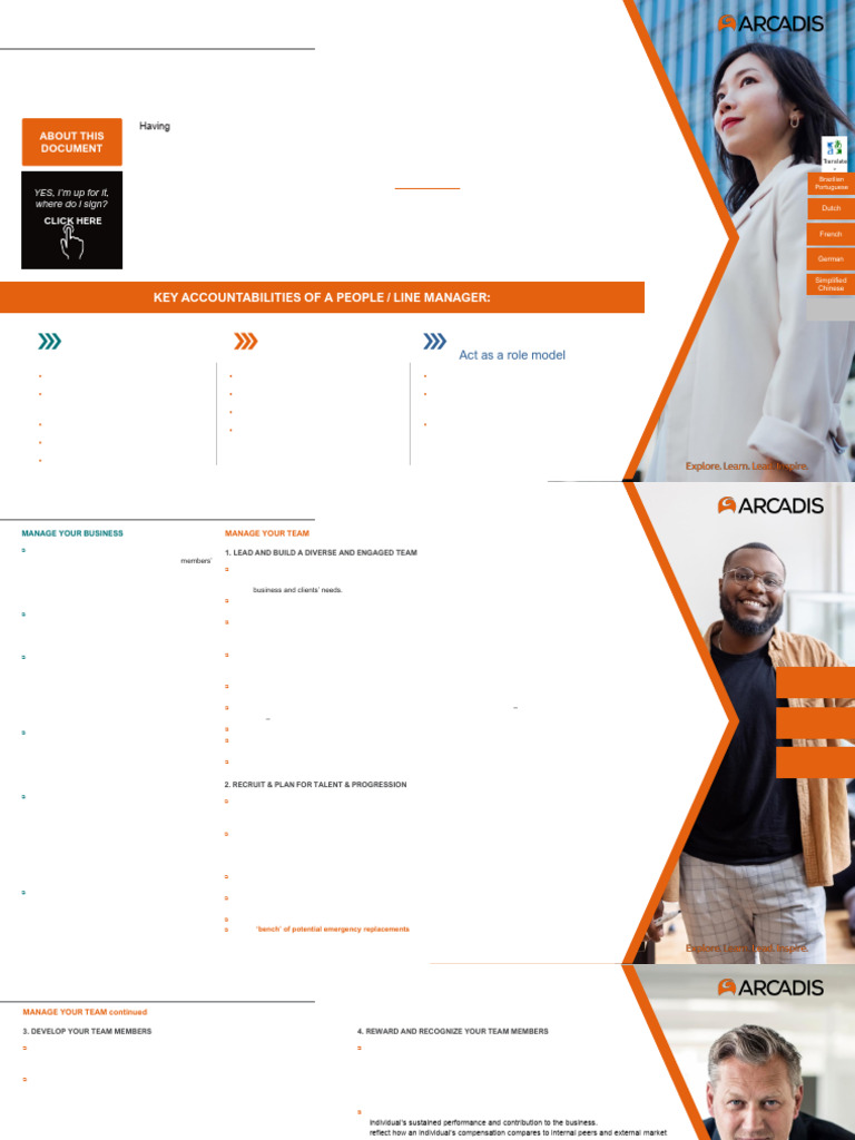 Arcadis Manager Responsibilities Guide | PDF | Learning | Mindset