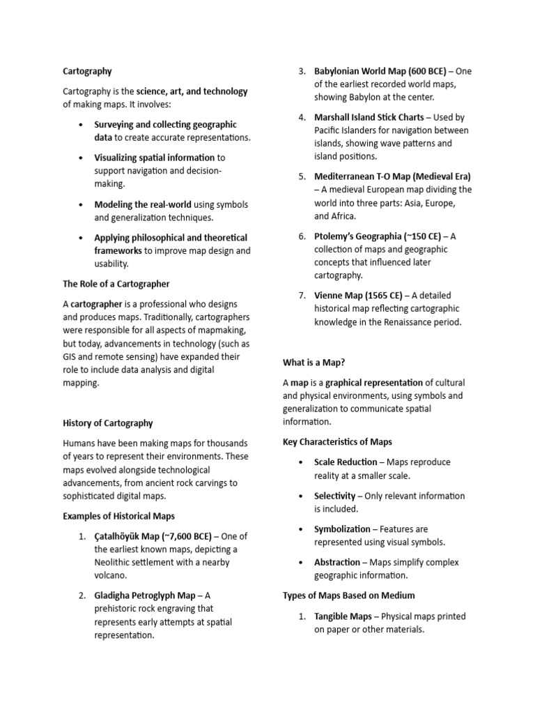 Essentials of Cartography Explained | PDF | Cartography | Map