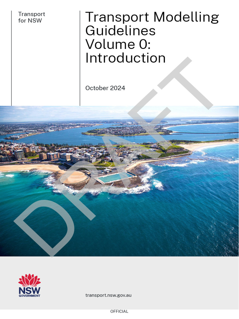 NSW Transport Modelling Guidelines Intro | PDF | Traffic | Transport