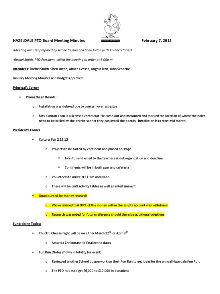 2 2012 PTO Meeting Minutes PDF
