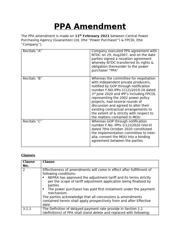 PPA Amedment Synopsis | PDF | Common Law | Government