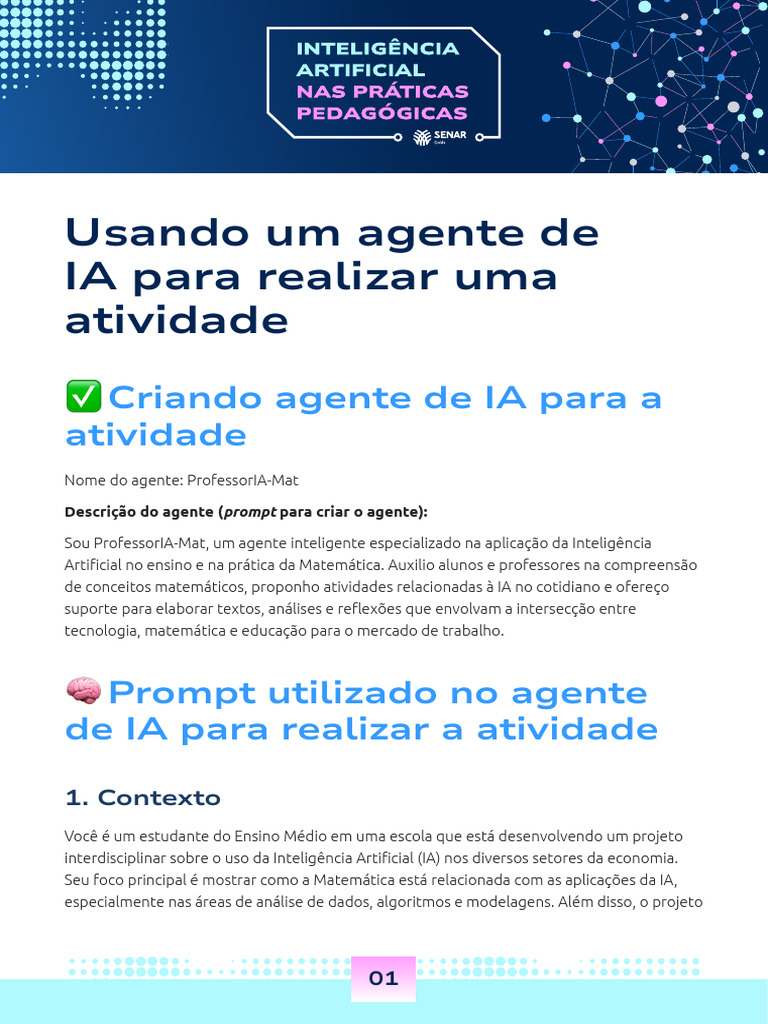 Atividades de IA no Ensino Médio | PDF | Inteligência artificial ...