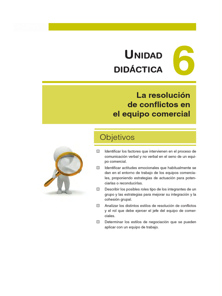 Unidad 06 | PDF | Conflicto (proceso) | Comunicación no verbal