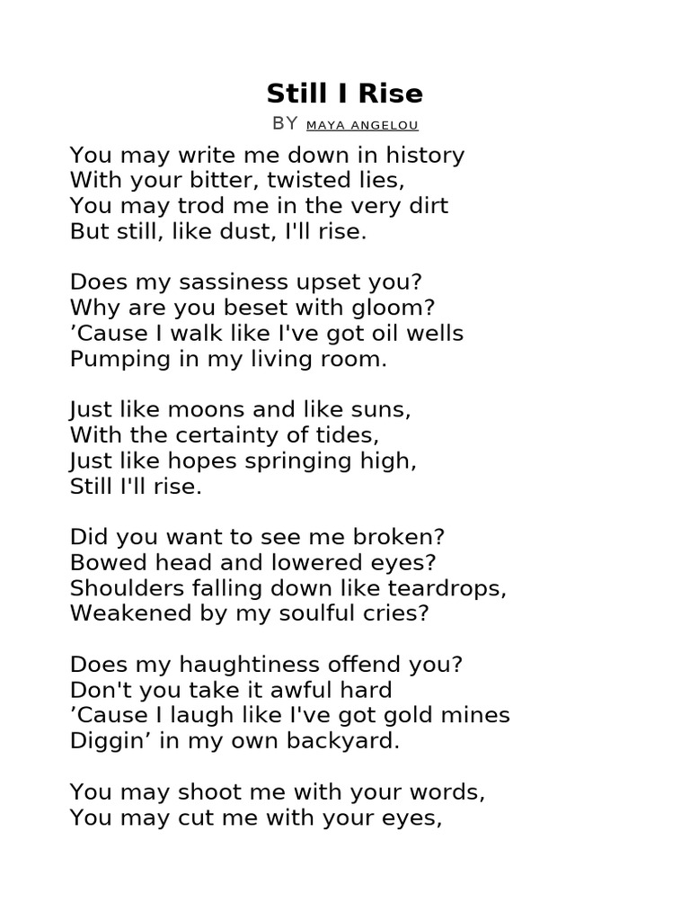 Maya Angelou's 