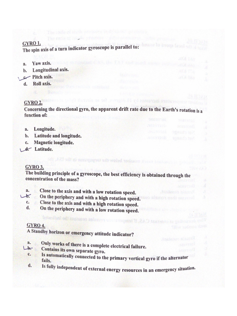 Gyro Questions | PDF