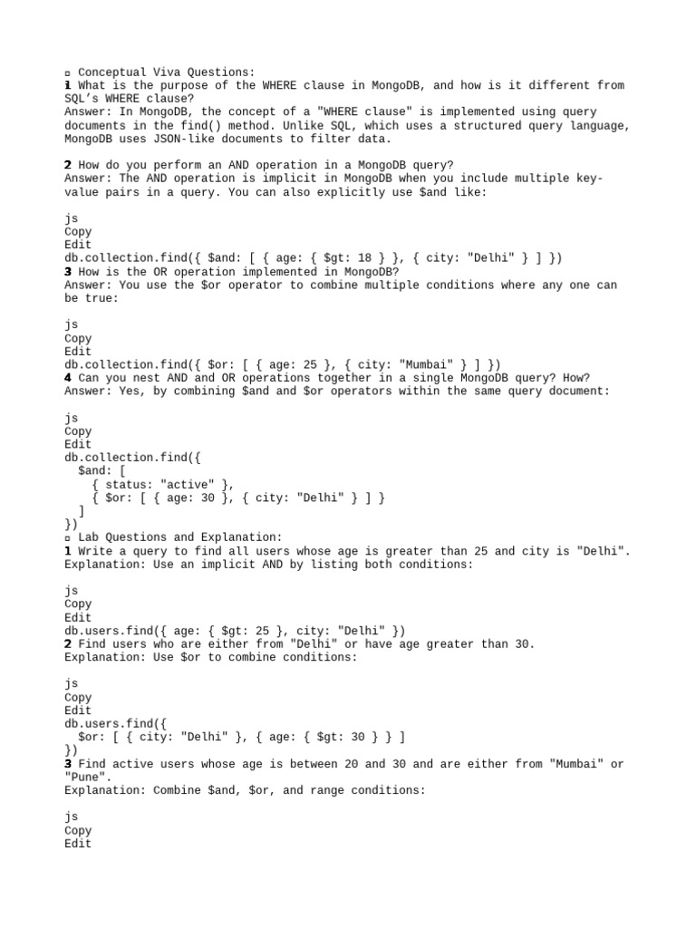 Viva | PDF | Database Index | Mongo Db
