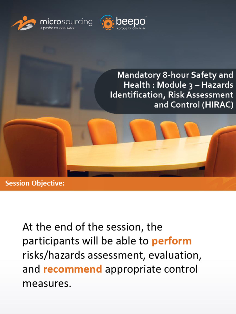 Hazards Identification and Risk Assessment | PDF | Occupational Safety ...