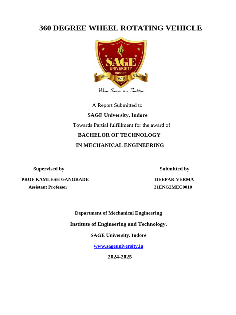 Btech Top Page | PDF