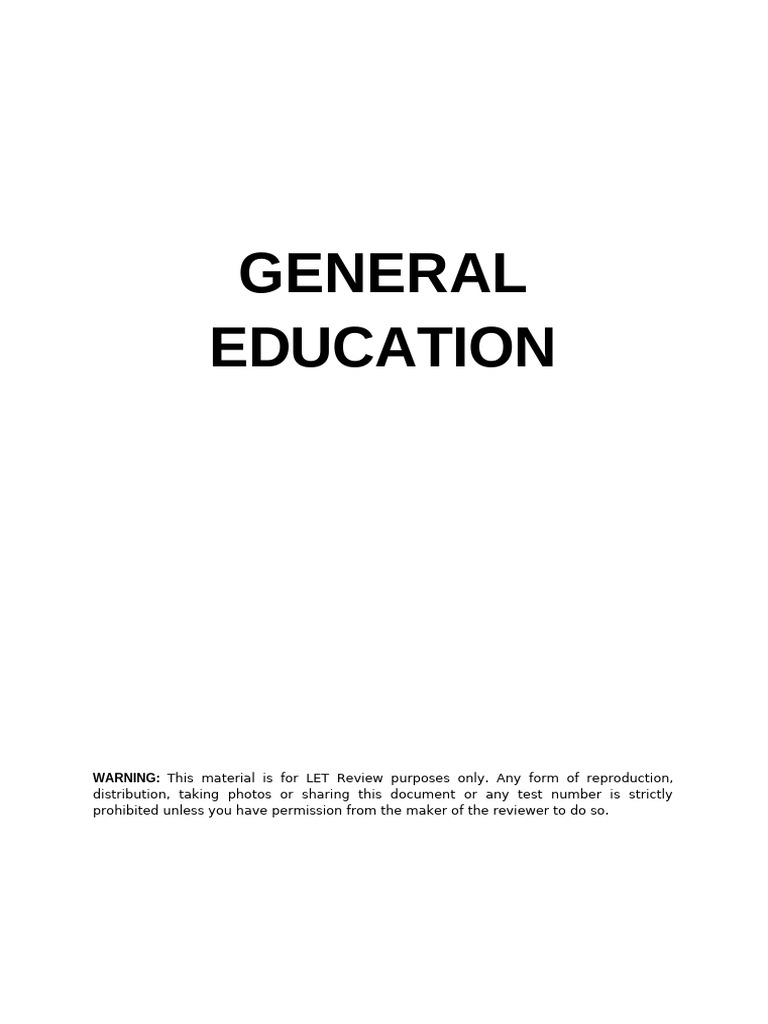 General Education B | PDF | Food Web | Mark Twain