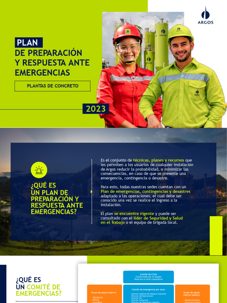 Plan de Emergencias 2023: Procedimientos y Recursos | PDF