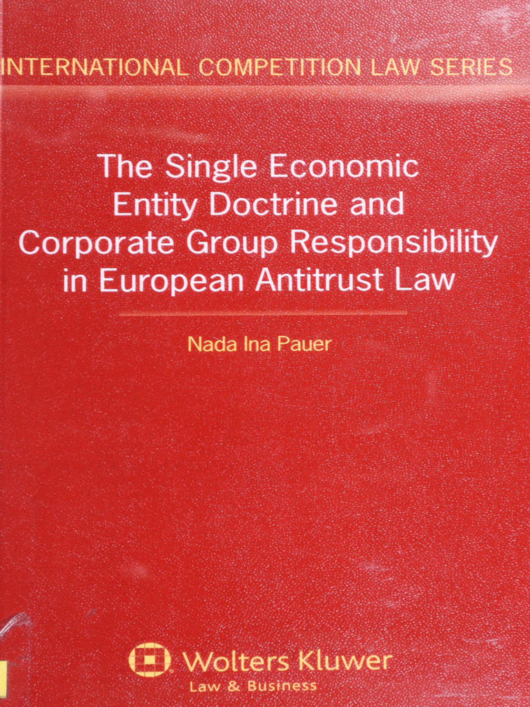 The Single Economic Entity Doctrine and Corporate Group - Nada Ina ...
